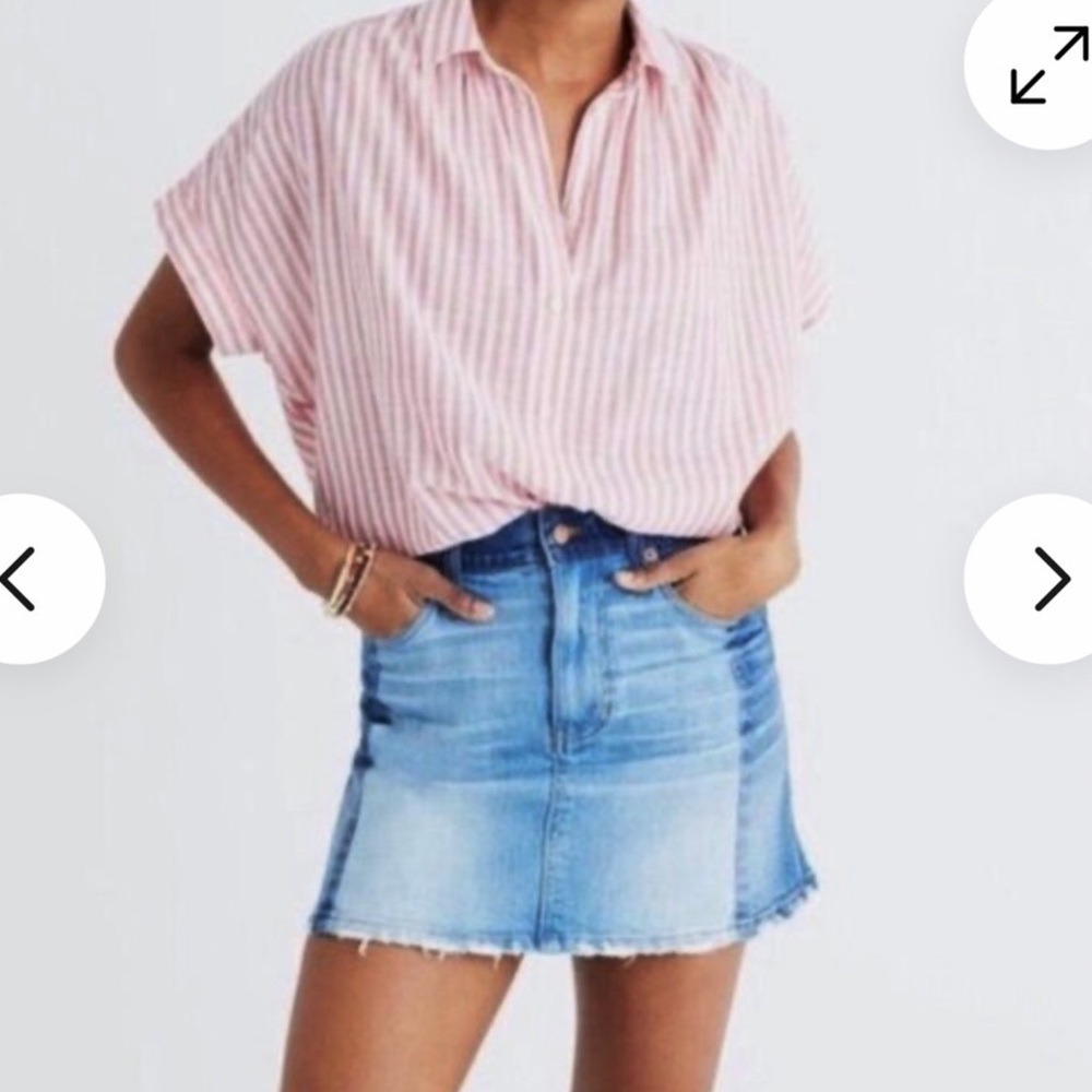 Madewell denim colorblock skirt❤️❤️❤️❤️